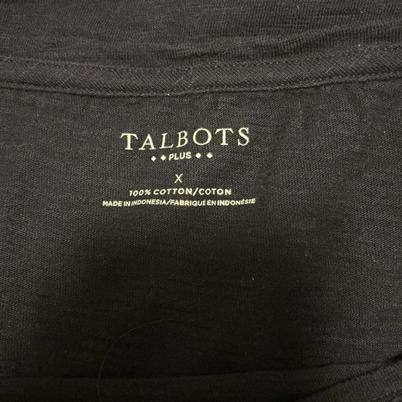 talbots black crewneck - Picture 2 of 2